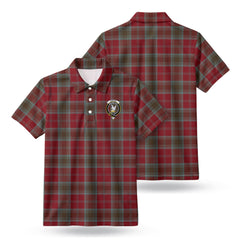 Lindsay Weathered Tartan Crest Birdseye Mesh Polo Shirt