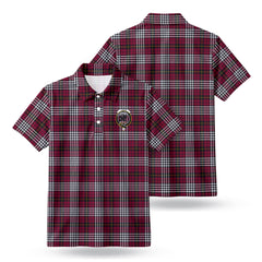 Little Tartan Crest Birdseye Mesh Polo Shirt