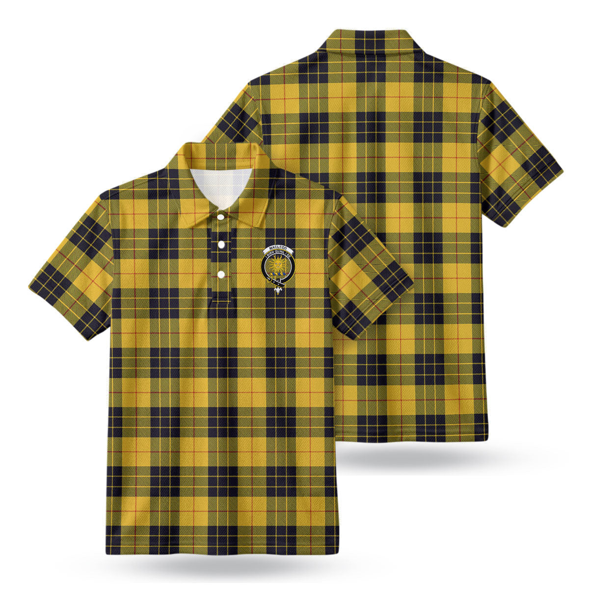 MacLeod of Lewis Ancient Tartan Crest Birdseye Mesh Polo Shirt