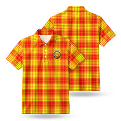 MacMillan Clan Tartan Crest Birdseye Mesh Polo Shirt