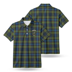 McClellan Ancient Tartan Crest Birdseye Mesh Polo Shirt