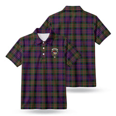 McDonald Modern Tartan Crest Birdseye Mesh Polo Shirt