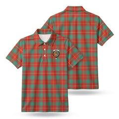 McFie Ancient Tartan Crest Birdseye Mesh Polo Shirt