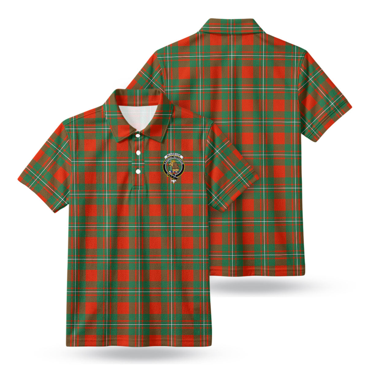 McGregor Ancient Tartan Crest Birdseye Mesh Polo Shirt