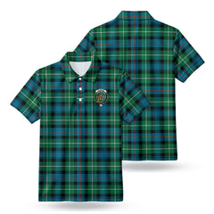 McKenzie Ancient Tartan Crest Birdseye Mesh Polo Shirt