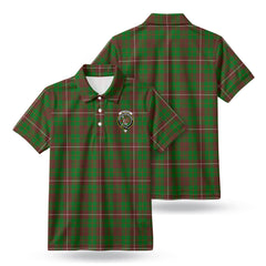 McKinnon Hunting Modern Tartan Crest Birdseye Mesh Polo Shirt