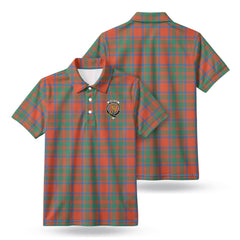 McKintosh Ancient Tartan Crest Birdseye Mesh Polo Shirt