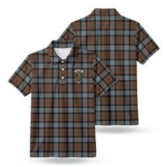 McLaren Weathered Tartan Crest Birdseye Mesh Polo Shirt
