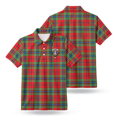 McLean of Duart Modern Tartan Crest Birdseye Mesh Polo Shirt
