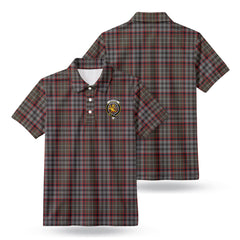 Nicolson Hunting Weathered Tartan Crest Birdseye Mesh Polo Shirt