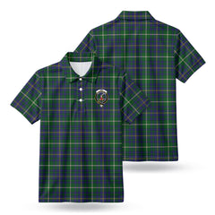Orr Tartan Crest Birdseye Mesh Polo Shirt