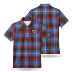 Pennycook Tartan Crest Birdseye Mesh Polo Shirt