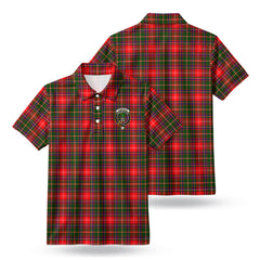Somerville Tartan Crest Birdseye Mesh Polo Shirt