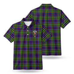 Whitefoord Tartan Crest Birdseye Mesh Polo Shirt