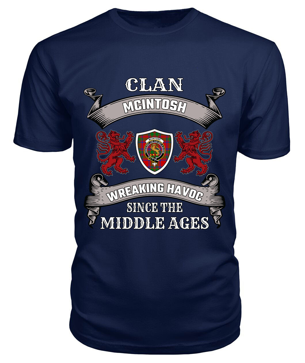 McIntosh Family Tartan - 2D T-shirt