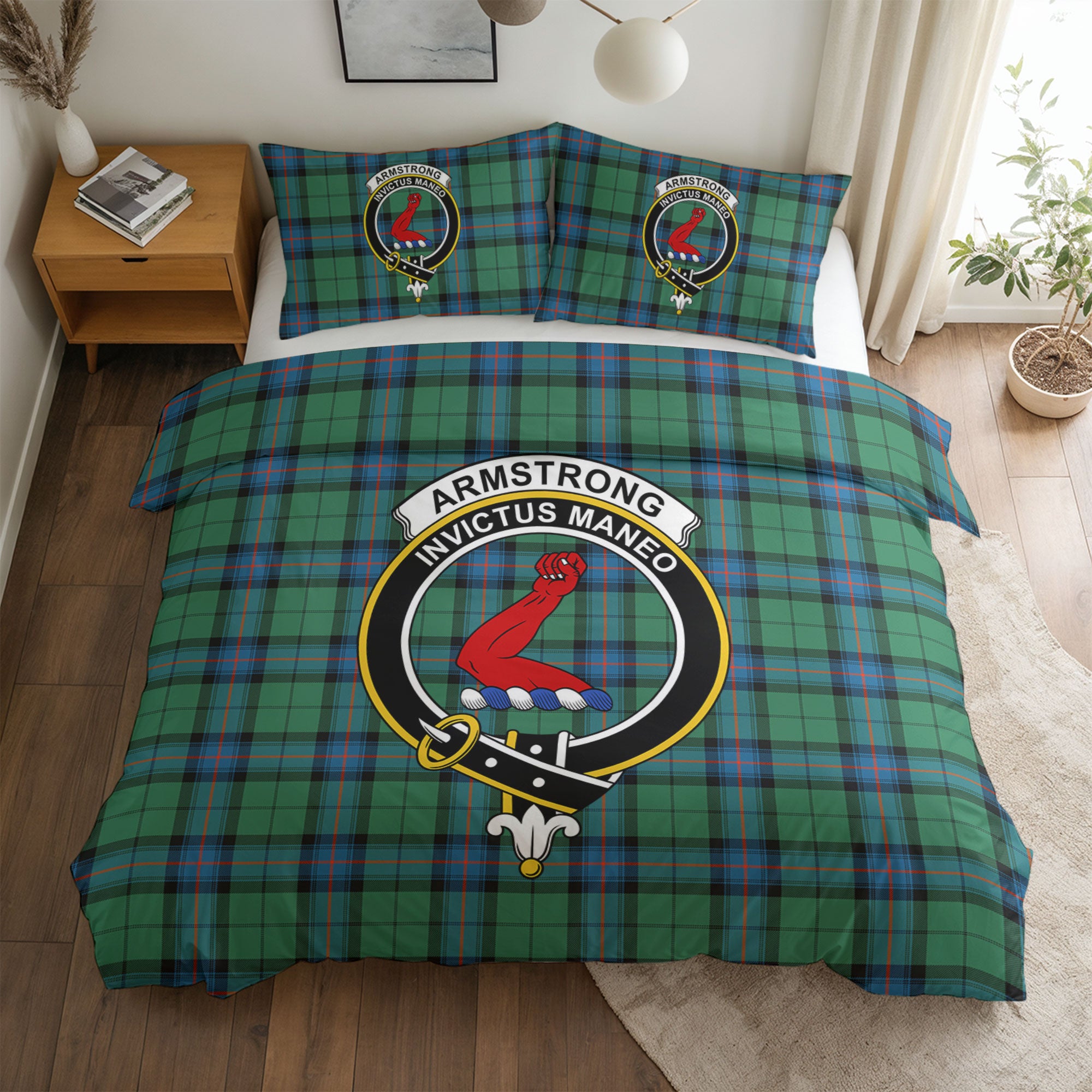 Armstrong Ancient Tartan Crest Bedding Set