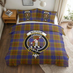 Balfour Modern Tartan Crest Bedding Set