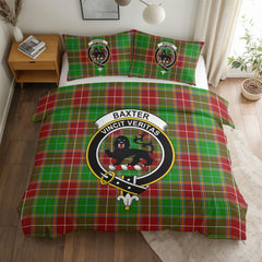 Baxter Modern Tartan Crest Bedding Set