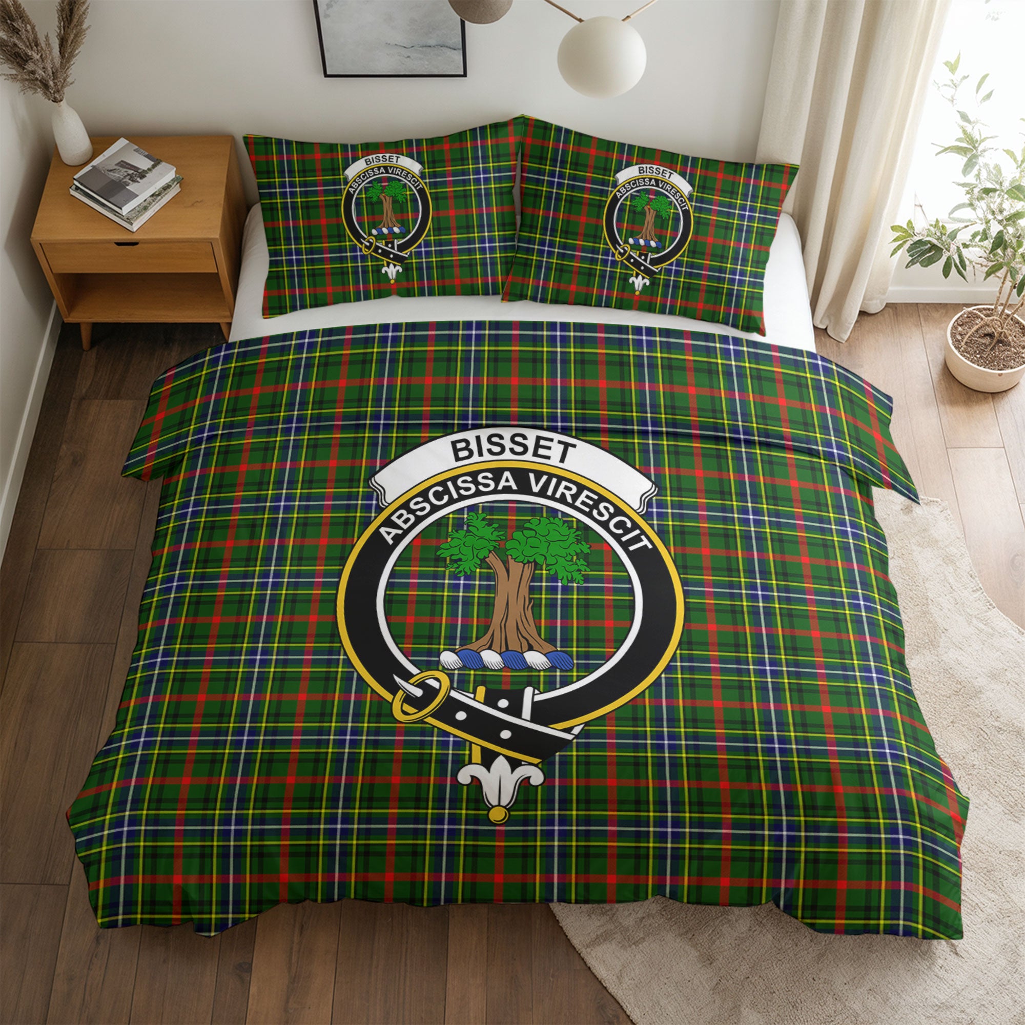 Bisset Tartan Crest Bedding Set