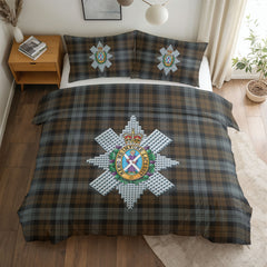 Black Watch Weathered Tartan Crest Bedding Set