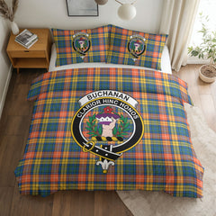 Buchanan Ancient Tartan Crest Bedding Set
