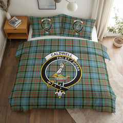 Caldwell Tartan Crest Bedding Set