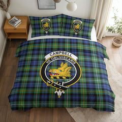 Campbell Argyll Ancient Tartan Crest Bedding Set
