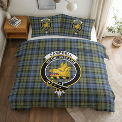 Campbell Faded Tartan Crest Bedding Set