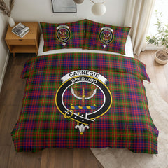 Carnegie Modern Tartan Crest Bedding Set
