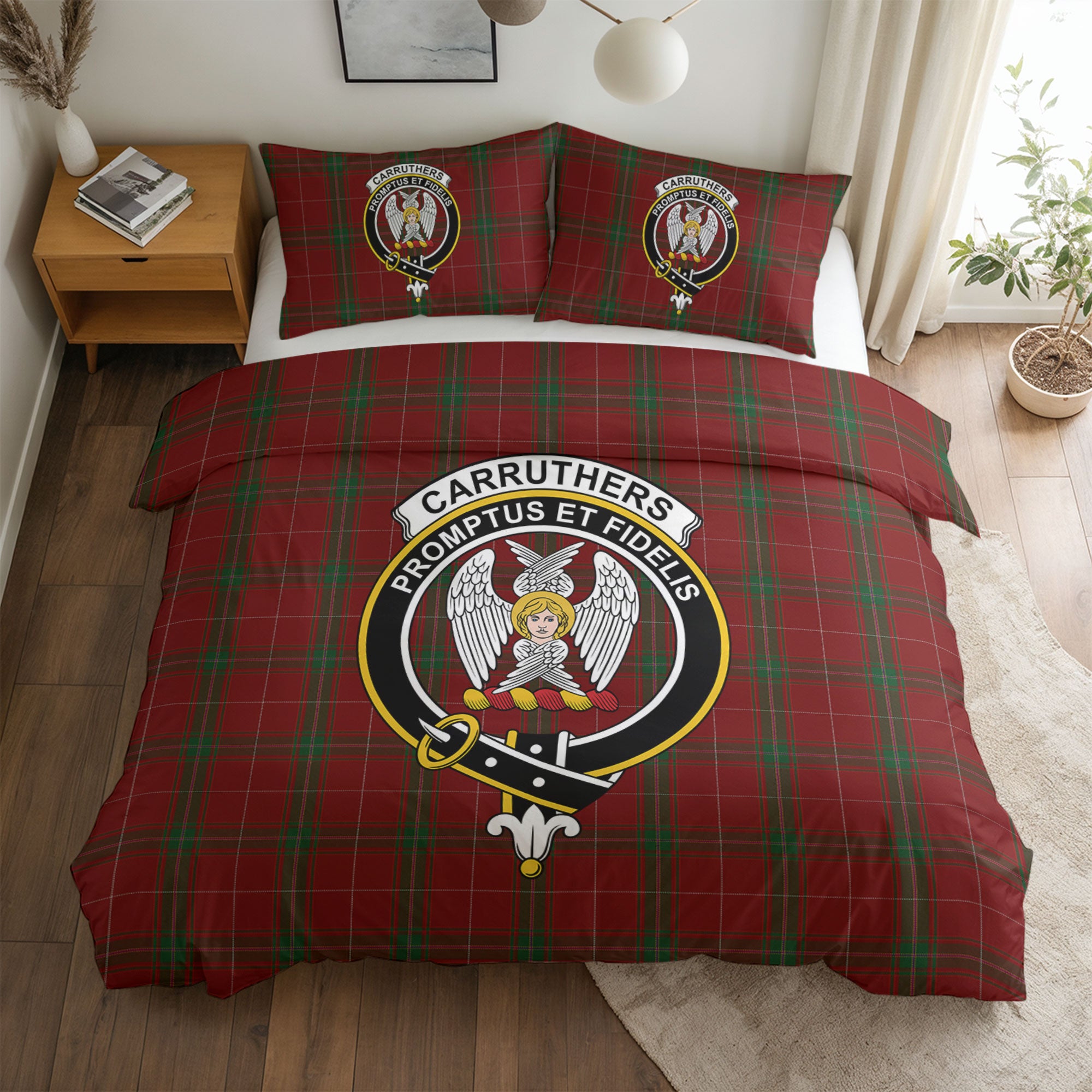 Carruthers Tartan Crest Bedding Set