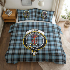 Clark Ancient Tartan Crest Bedding Set