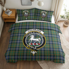 Cochrane Ancient Tartan Crest Bedding Set