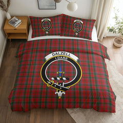 Dalzell Tartan Crest Bedding Set