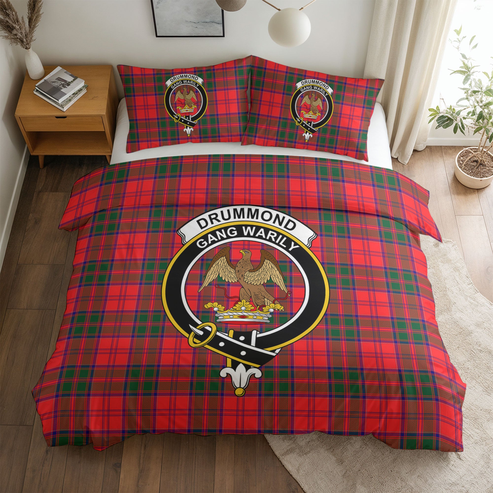 Drummond Modern Tartan Crest Bedding Set