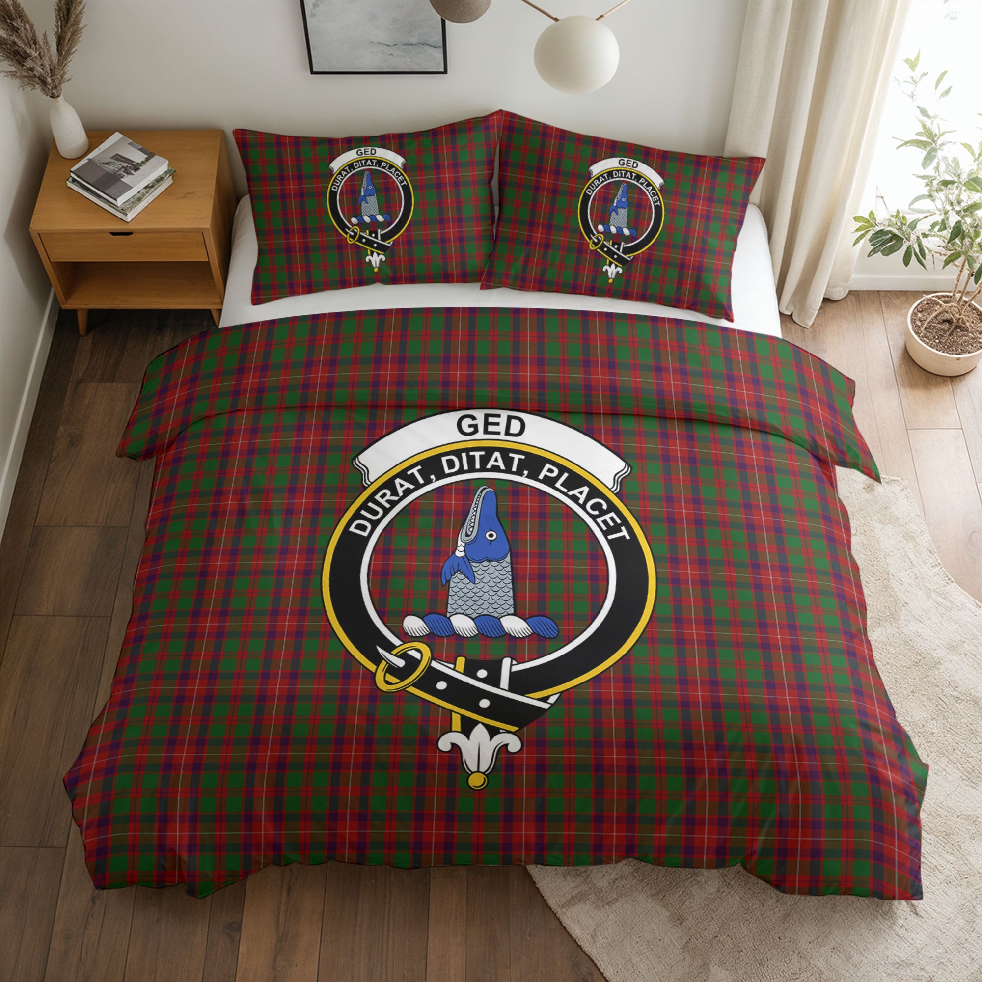 Ged Tartan Crest Bedding Set
