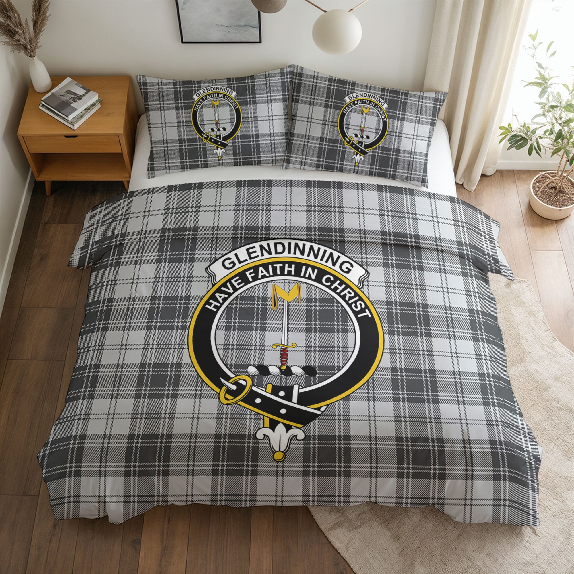 Glendinning Tartan Crest Bedding Set