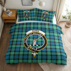 Gunn Ancient Tartan Crest Bedding Set
