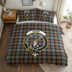Gunn Weathered Tartan Crest Bedding Set