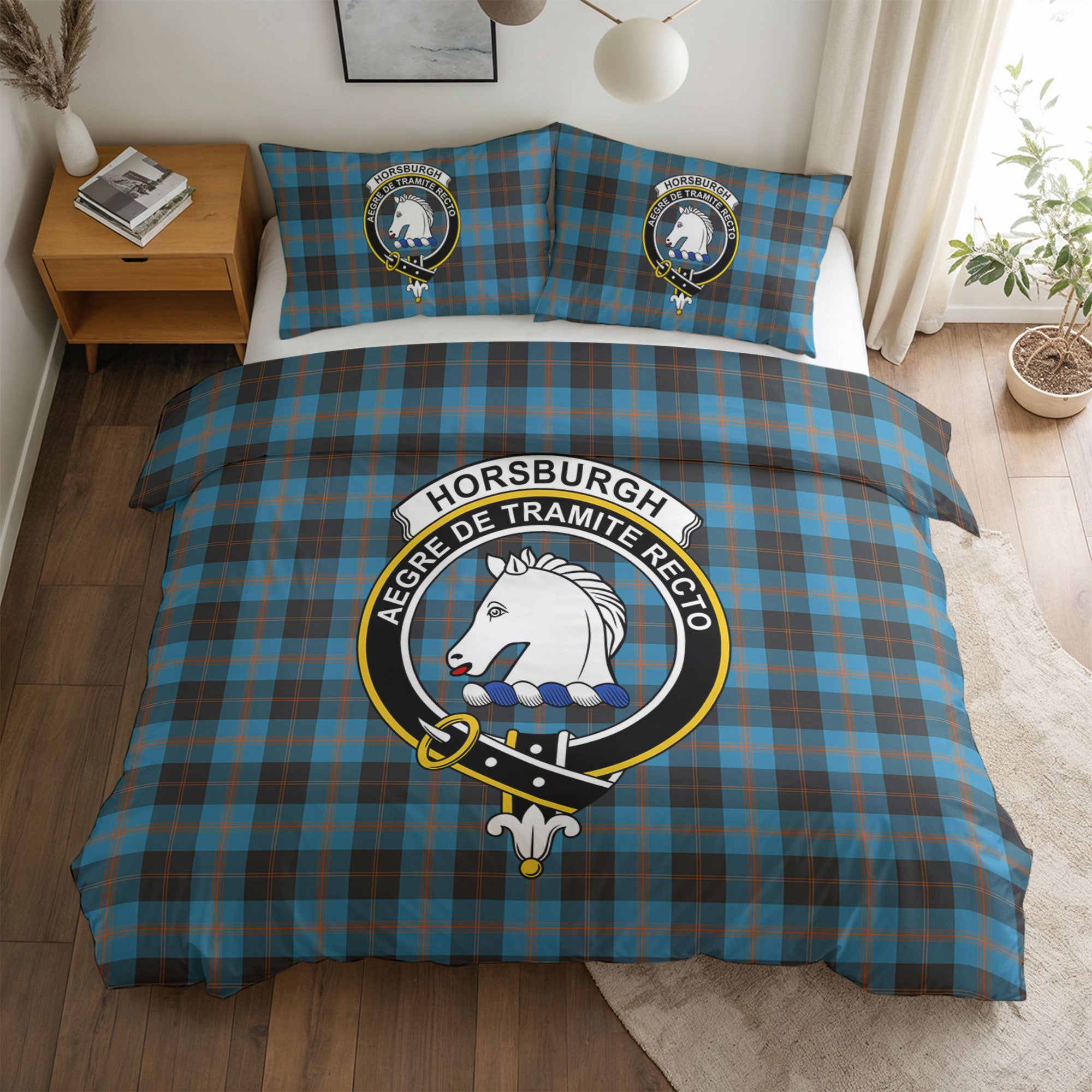 Horsburgh Tartan Crest Bedding Set
