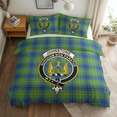 Johnstone Ancient Tartan Crest Bedding Set