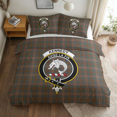 Kennedy Weathered Tartan Crest Bedding Set
