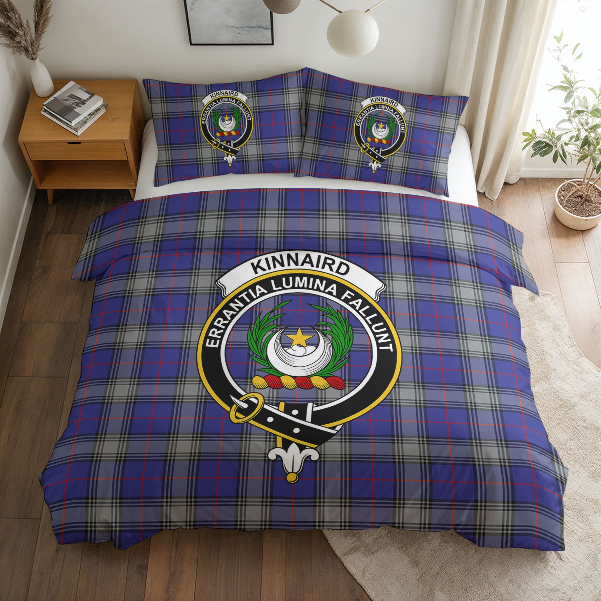 Kinnaird Tartan Crest Bedding Set