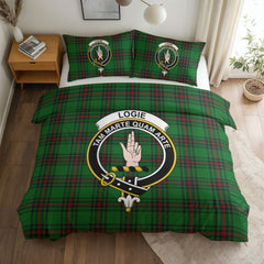 Logie Tartan Crest Bedding Set