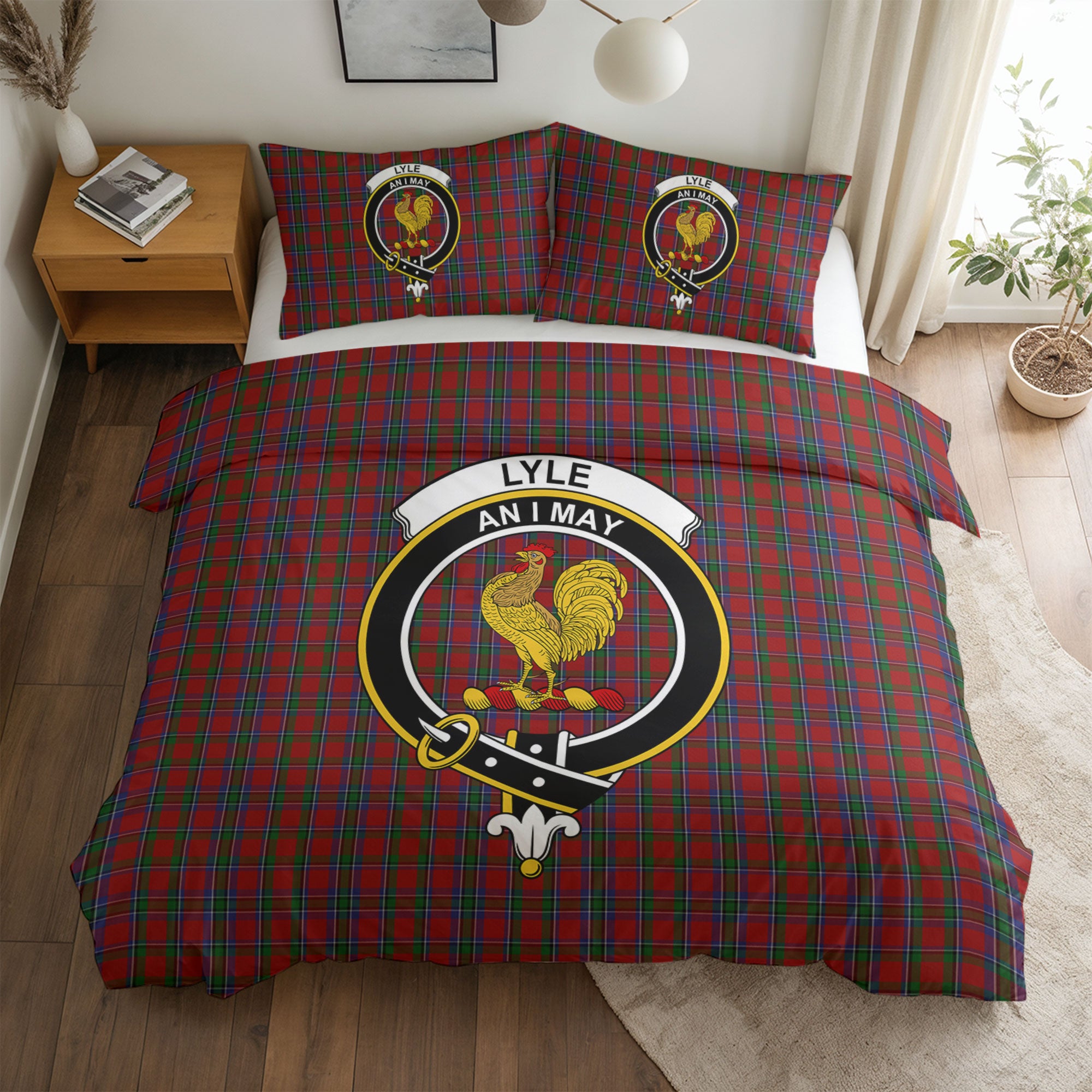 Lyle Tartan Crest Bedding Set