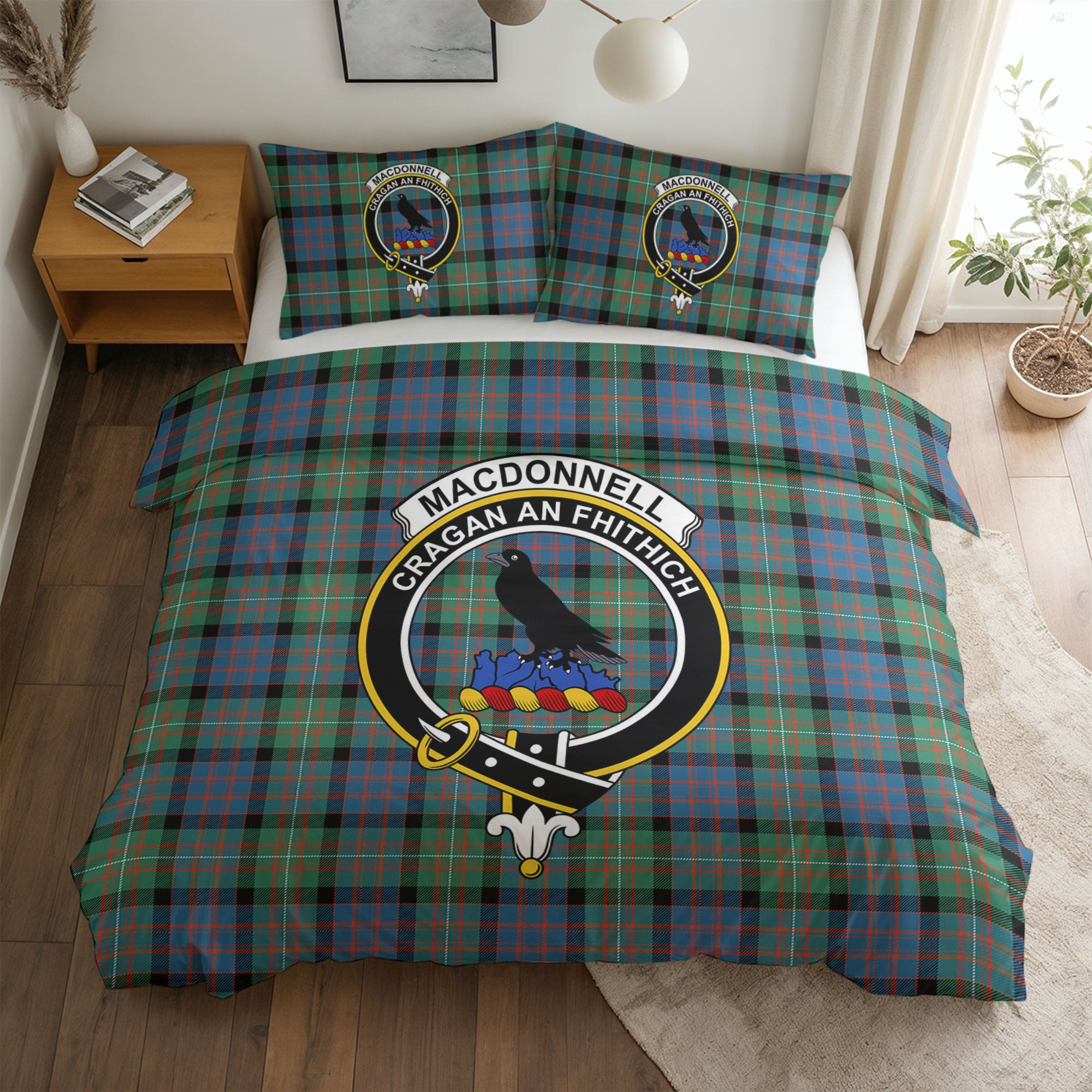MacDonnell of Glengarry Ancient Tartan Crest Bedding Set