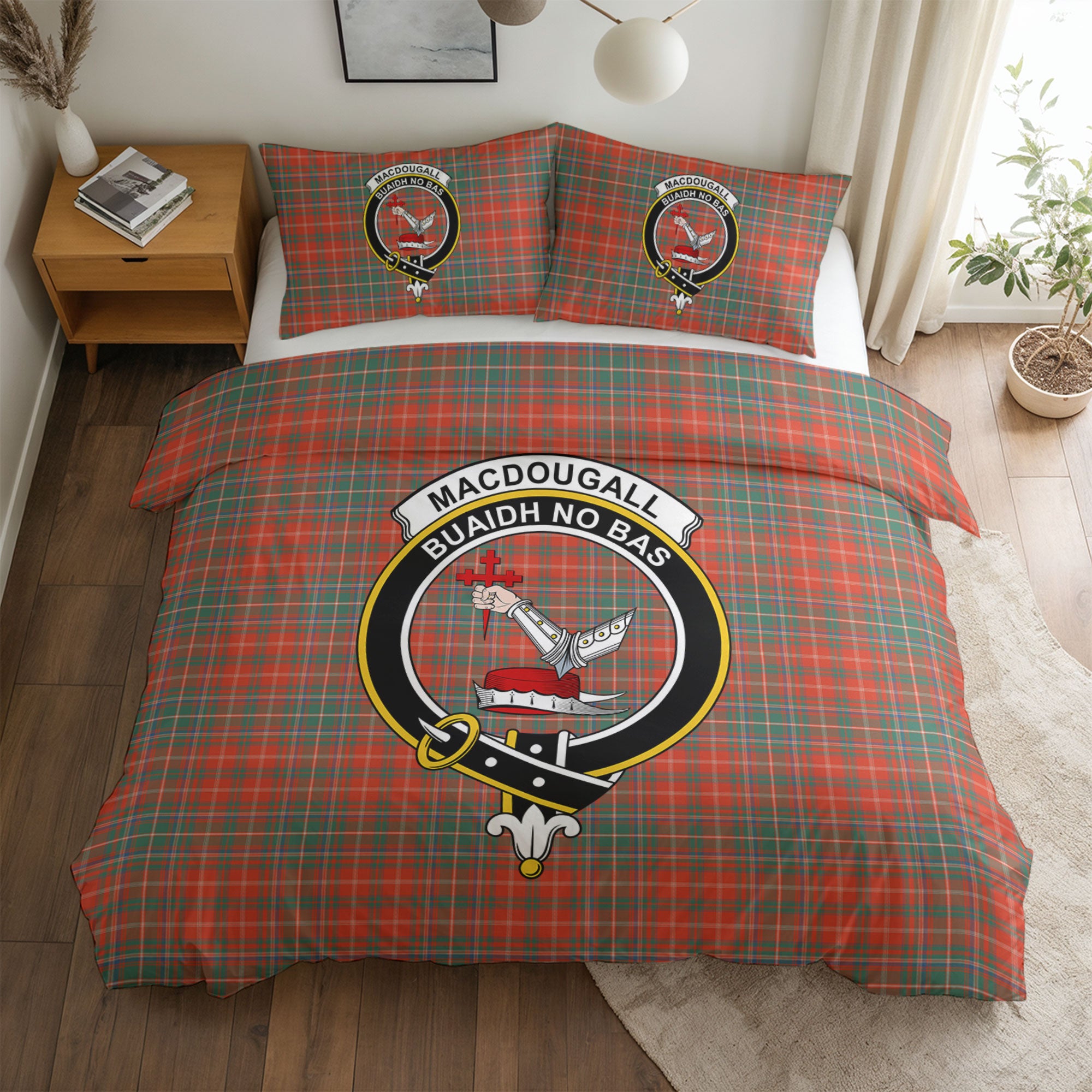 MacDougall Ancient Tartan Crest Bedding Set