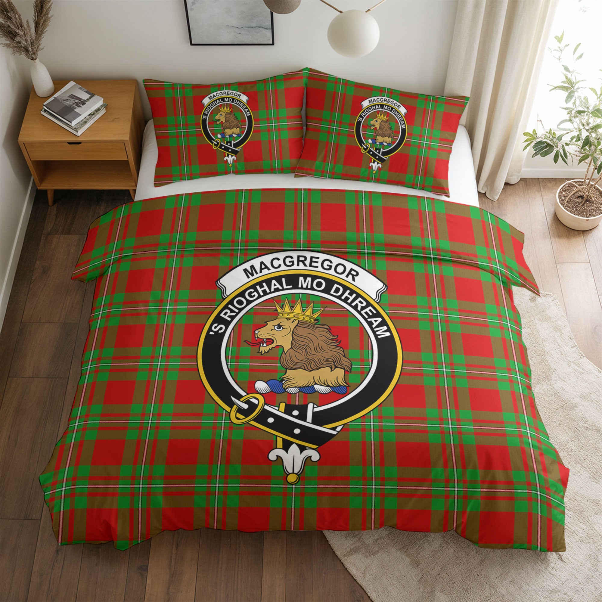 MacGregor Modern Tartan Crest Bedding Set
