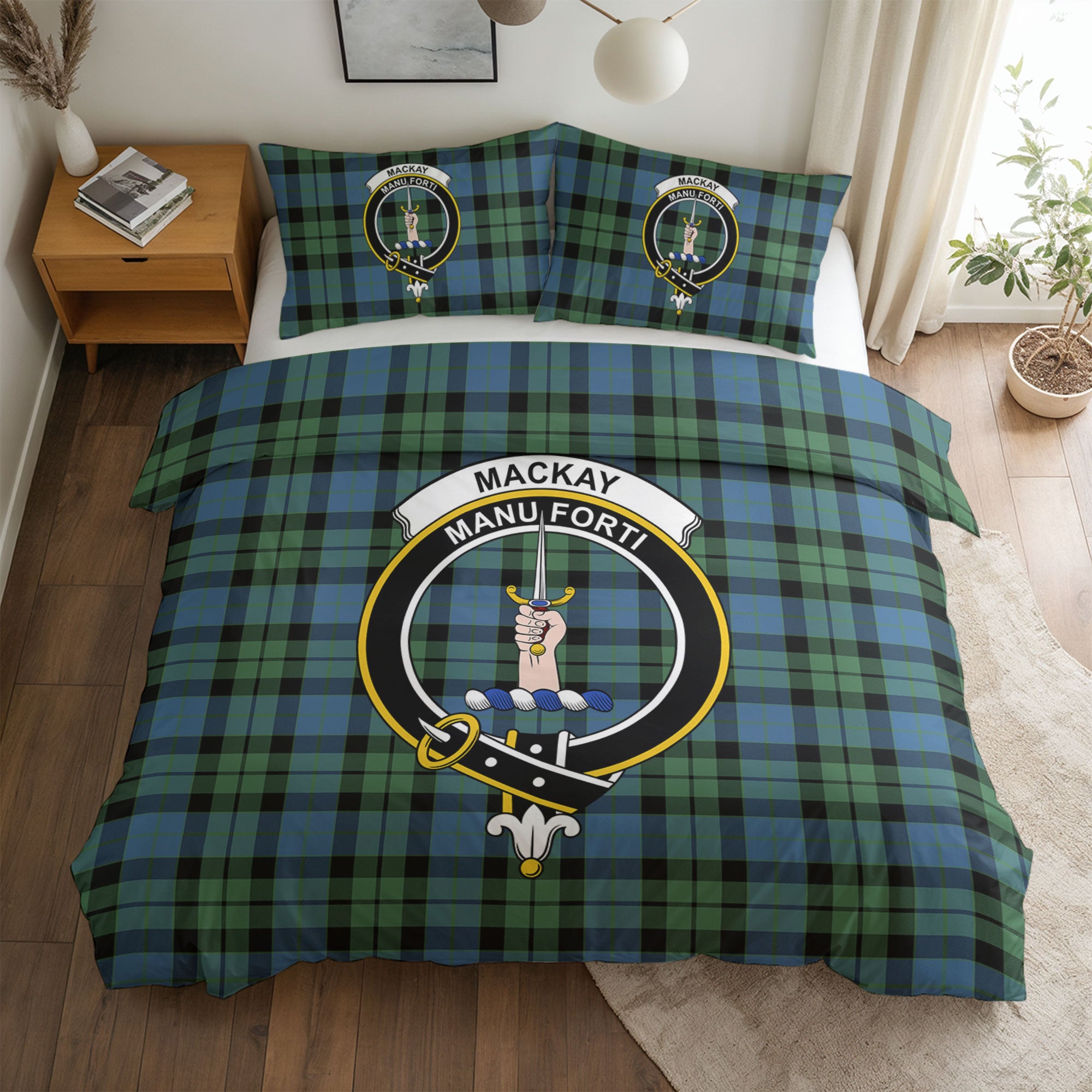 MacKay Ancient Tartan Crest Bedding Set