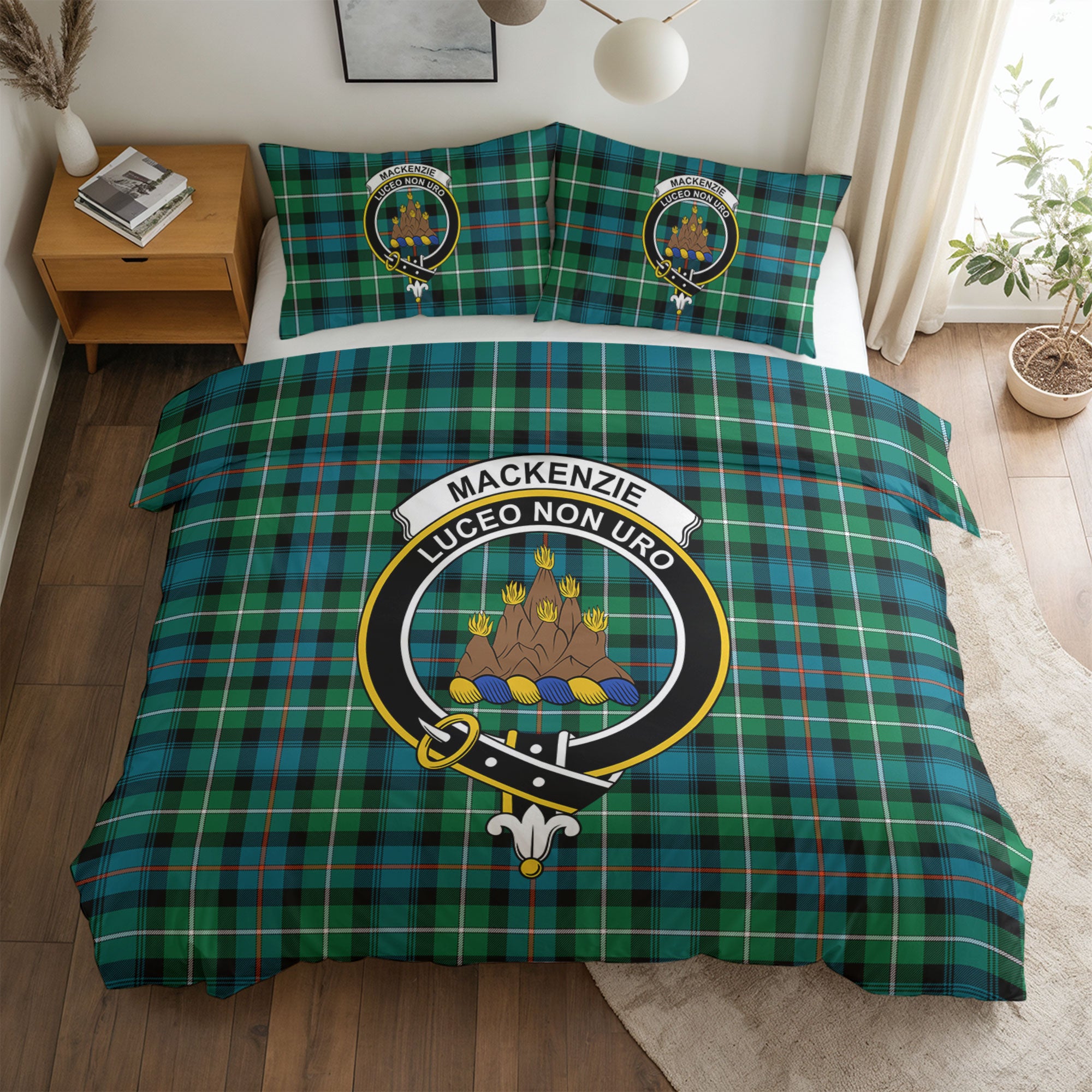 MacKenzie Ancient Tartan Crest Bedding Set