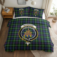 MacKenzie Modern Tartan Crest Bedding Set